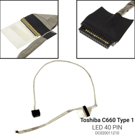 Καλωδιοταινία Οθόνης για Toshiba C660 Type 1