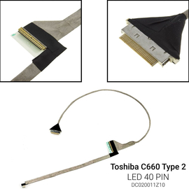 Καλωδιοταινία Οθόνης για Toshiba C660 Type 2