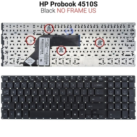 Πληκτρολόγιο hp Probook 4510s us