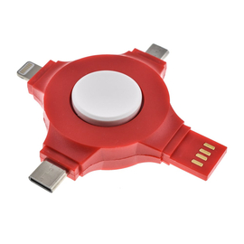 Charging Spinner 4 in 1 red-White