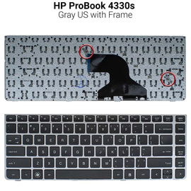 Πληκτρολόγιο hp Probook 4330s us