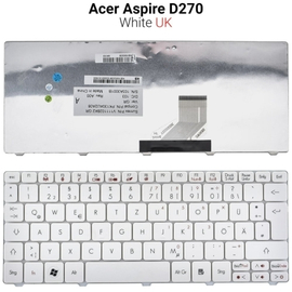 Πληκτρολόγιο Acer Aspire D270 Λευκό με Σουηδικούς Χαρακτήρες