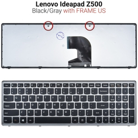 Πληκτρολόγιο Lenovo Ideapad Z500