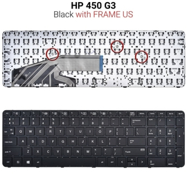 Πληκτρολόγιο hp 450 g3 us