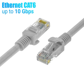 Καλώδιο Ethernet 0.5m cat 6e Γκρι