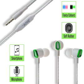 Stereo hi-fi Handsfree jy-357 White/green