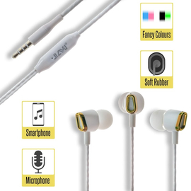 Stereo hi-fi Handsfree jy-357 White/gold