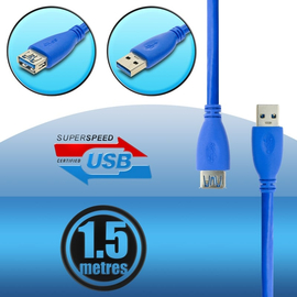 Usb 3.0 Καλώδιο Προέκταση 1.5m