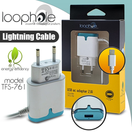 Loophole ac Adapter Lightning Blue