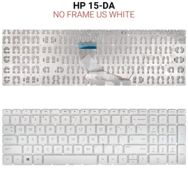 Πληκτρολόγιο hp 15-da no Frame us White