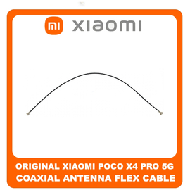 Γνήσια Original Xiaomi Poco X4 Pro 5G, Poco X4Pro 5G (2201116PG) Coaxial Antenna Signal Module Flex Cable Ομοαξονικό Καλώδιο Κεραίας 135mm ​ Black Μαύρο (Service Pack By Xiaomi)
