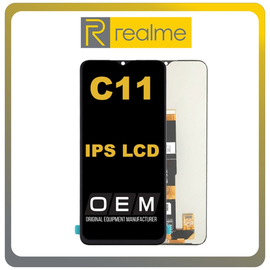 HQ OEM Συμβατό Για Realme C11 2021, RealmeC11 2021 (RMX3231) IPS LCD Display Screen Assembly Οθόνη + Touch Screen Digitizer Μηχανισμός Αφής Cool Grey Μαύρο (Grade AAA+++)