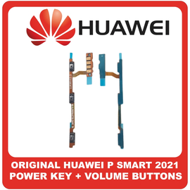 Γνήσια Original Huawei P Smart 2021 (PPA-LX1, PPA-LX2), Power Key Flex Cable On/Off + Volume Key Buttons Καλωδιοταινία Πλήκτρων Εκκίνησης + Έντασης Ήχου 97071AEC (Service Pack By Huawei)