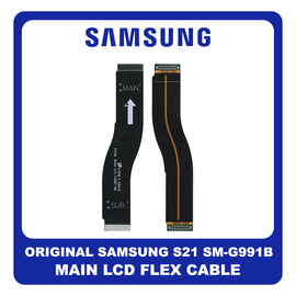 ​Γνήσια Original Samsung Galaxy S21, Galaxy S 21 (SM-G991F, SM-G991F/DS) Main LCD Flex Cable Καλωδιοταινία Οθόνης GH82-28161A GH59-15413A (Service Pack By Samsung)