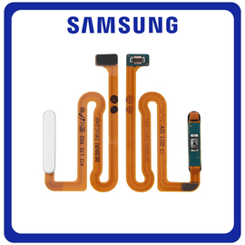 Γνήσια Original Samsung Galaxy A13 (SM-A135F, SM-A135F/DS, SM-A135M) Fingerprint Flex Sensor Αισθητήρας Δακτυλικού Αποτυπώματος White Άσπρο GH96-15035D (Service Pack By Samsung)