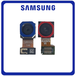 Γνήσια Original Samsung Galaxy A03s (SM-A037F, SM-A037F/DS) Main Rear Back Camera Module Flex Πίσω Κεντρική Κάμερα 13 MP, f/2.2, (wide), AF + 2 MP, f/2.4, (macro) GH81-21247A (Service Pack By Samsung)