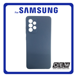 Θήκη Πλάτης - Back Cover, Silicone Σιλικόνη Matt TPU Dark Blue Μπλε For Samsung A52 4G/A52 5G/A52S 5G