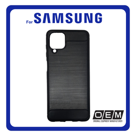 Θήκη Πλάτης - Back Cover, Silicone Σιλικόνη TPU Black Μαύρο For Samsung A12/M12