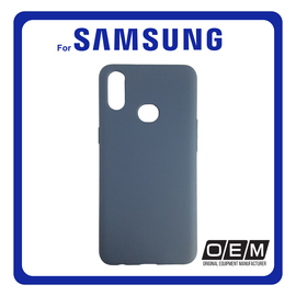 Θήκη Πλάτης - Back Cover, Silicone Σιλικόνη Matt TPU Dark Blue Μπλε For Samsung A20e