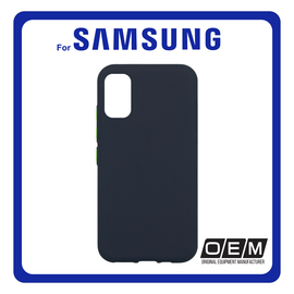 Θήκη Πλάτης - Back Cover, Silicone Σιλικόνη Solid TPU Navy Blue Μπλε For Samsung A41