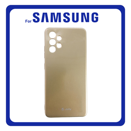 Jelly Θήκη Πλάτης - Back Cover, Silicone Σιλικόνη TPU Gold Χρυσό For Samsung A32 4G