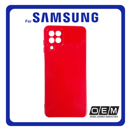 Θήκη Πλάτης - Back Cover, Silicone Σιλικόνη TPU Red Κόκκινο For Samsung A22 4G
