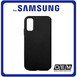 Θήκη Πλάτης - Back Cover, Silicone Σιλικόνη Matt TPU Black Μαύρο For Samsung S20