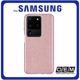 Θήκη Πλάτης - Back Cover, Silicone Σιλικόνη Shining Pink Ροζ For Samsung S20 Ultra