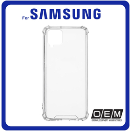 Θήκη Πλάτης - Back Cover, Silicone Σιλικόνη Antishock 1,5mm Transparent Διάφανο For Samsung A12