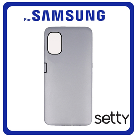 Setty Θήκη Πλάτης - Back Cover, Silicone Σιλικόνη TPU Silver Ασημί For Samsung A03S