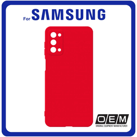 Θήκη Πλάτης - Back Cover, Silicone Σιλικόνη TPU Red Κόκκινο For Samsung A03S