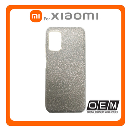 Θήκη Πλάτης - Back Cover, Silicone Σιλικόνη Glitter TPU Silver Ασημί For Xiaomi Redmi Note 10 5G/Poco M3 Pro/M3 Pro 5G