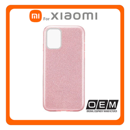 Θήκη Πλάτης - Back Cover, Silicone Σιλικόνη Glitter TPU Pink Ροζ For Redmi 10/Redmi 10 2022/Redmi Note 11 4G (China)