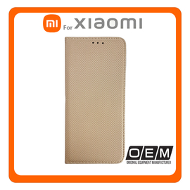 Θήκη Book Magnetic Gold Χρυσό For Redmi Note 11 Pro 4G/5G