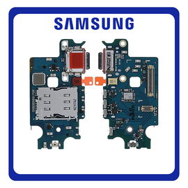 Γνήσια Original Samsung Galaxy S22+ 5G (SM-S906B), USB Type-C Charging Dock Connector Flex Sub Board, Καλωδιοταινία Υπό Πλακέτα Φόρτισης + Microphone Μικρόφωνο GH96-14805A (Service Pack By Samsung)