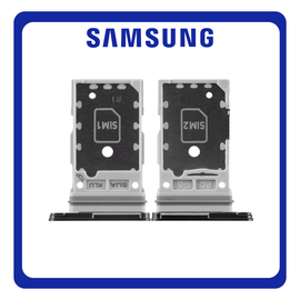 Γνήσια Original Samsung Galaxy S22 5G (SM-S901B), S22+ 5G, S22 Plus 5G (SM-S906B) Sim Card Tray Dual Sim Υποδοχέας Θήκης Κάρτας Sim Phantom Black Μαύρο GH98-47086A (Service Pack By Samsung)