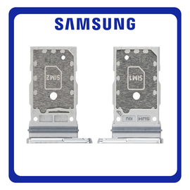 &Gamma;&nu;ή&sigma;&iota;&alpha; Original Samsung Galaxy S22 Ultra 5G (SM-S908B, SM-S908B/DS) Sim Card Tray Dual Sim &Upsilon;&pi;&omicron;&delta;&omicron;&chi;έ&alpha;&sigmaf; &Theta;ή&kappa;&eta;&sigmaf; &Kappa;ά&rho;&tau;&alpha;&sigmaf; Sim Phantom White Ά&sigma;&pi;&rho;&omicron; GH98-47138C (Service Pack By Samsung)
