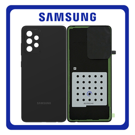 HQ OEM Συμβατό Για Samsung Galaxy A72 (SM-A725F, SM-A725F/DS) Rear Back Battery Cover Πίσω Κάλυμμα Καπάκι Πλάτη Μπαταρίας Awesome Black Μαύρο (Grade AAA+++)
