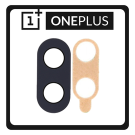 HQ OEM Συμβατό Για OnePlus 6, OnePlus6 (A6000, A6003) Rear Back Camera Glass Lens Πίσω Τζαμάκι Κάμερας Black Μαύρο (Grade AAA+++)
