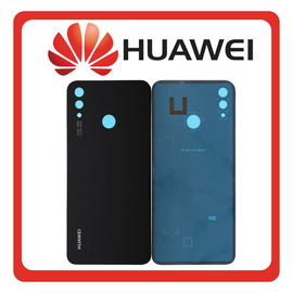 HQ OEM Συμβατό Huawei P Smart+ 2019, P Smart Plus 2019 (POT-LX1T) Rear Back Battery Cover Πίσω Κάλυμμα Καπάκι Πλάτη Μπαταρίας Midnight Black Μαύρο (Grade AAA+++)