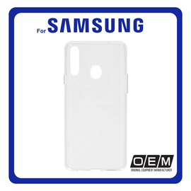 Θήκη Πλάτης - Back Cover, Silicone Σιλικόνη 1 mm Transparent Διάφανο For Samsung A20s