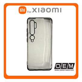 Θήκη Πλάτης - Back Cover, Silicone Σιλικόνη Electro Black Μαύρο For Xiaomi Mi Note 10 Pro