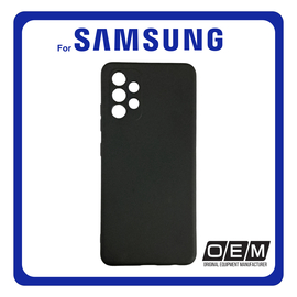 Θήκη Πλάτης - Back Cover, Silicone Σιλικόνη Matt TPU Black Μαύρο For Samsung A32 4G