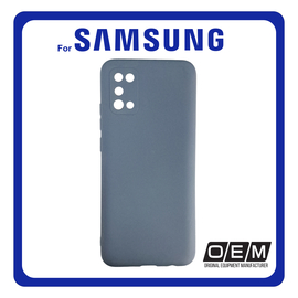 Θήκη Πλάτης - Back Cover, Silicone Σιλικόνη Matt TPU Blue Μπλε For Samsung A02s