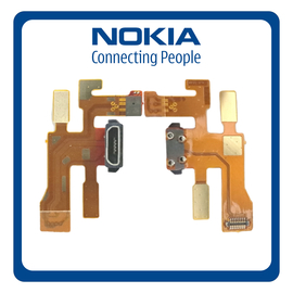 HQ OEM Συμβατό Για Nokia Lumia 1020, MicroUSB Charging Dock Connector Flex Sub Board, Καλωδιοταινία Υπό Πλακέτα Φόρτισης + Microphone Μικρόφωνο (Grade AAA+++)