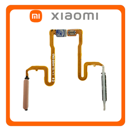 HQ OEM Συμβατό Για Xiaomi Redmi Note 10 Pro,  Redmi Note10 Pro (M2101K6G, M2101K6R) Fingerprint Sensor Flex Αισθητήρας Δαχτυλικού Αποτυπώματος Gold Brozen Χρυσό (Grade AAA+++)