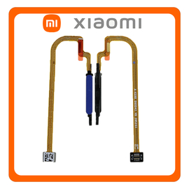 HQ OEM Συμβατό Για Xiaomi Poco M3 (M2010J19CG), Redmi 9T (J19S, M2010J19SG, M2010J19SY) Fingerprint Sensor Flex Αισθητήρας Δαχτυλικού Αποτυπώματος Blue Μπλε (Grade AAA+++)