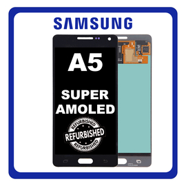 New Refurbished Samsung Galaxy A5 2014 (SM-A5000, SM-A5009) Super AMOLED LCD Display Screen Assembly Οθόνη + Touch Screen Digitizer Μηχανισμός Αφής Midnight Black Μαύρο