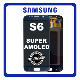 New Refurbished Samsung Galaxy S6 (SM-G9200, SM-G9208) Super AMOLED LCD Display Screen Assembly Οθόνη + Touch Screen Digitizer Μηχανισμός Αφής Black Μαύρο