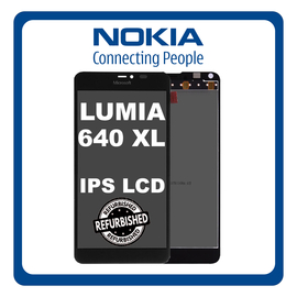 New Refurbished Nokia Lumia 640 XL, IPS LCD Display Screen Assembly Οθόνη + Touch Screen Digitizer Μηχανισμός Αφής Black Μαύρο